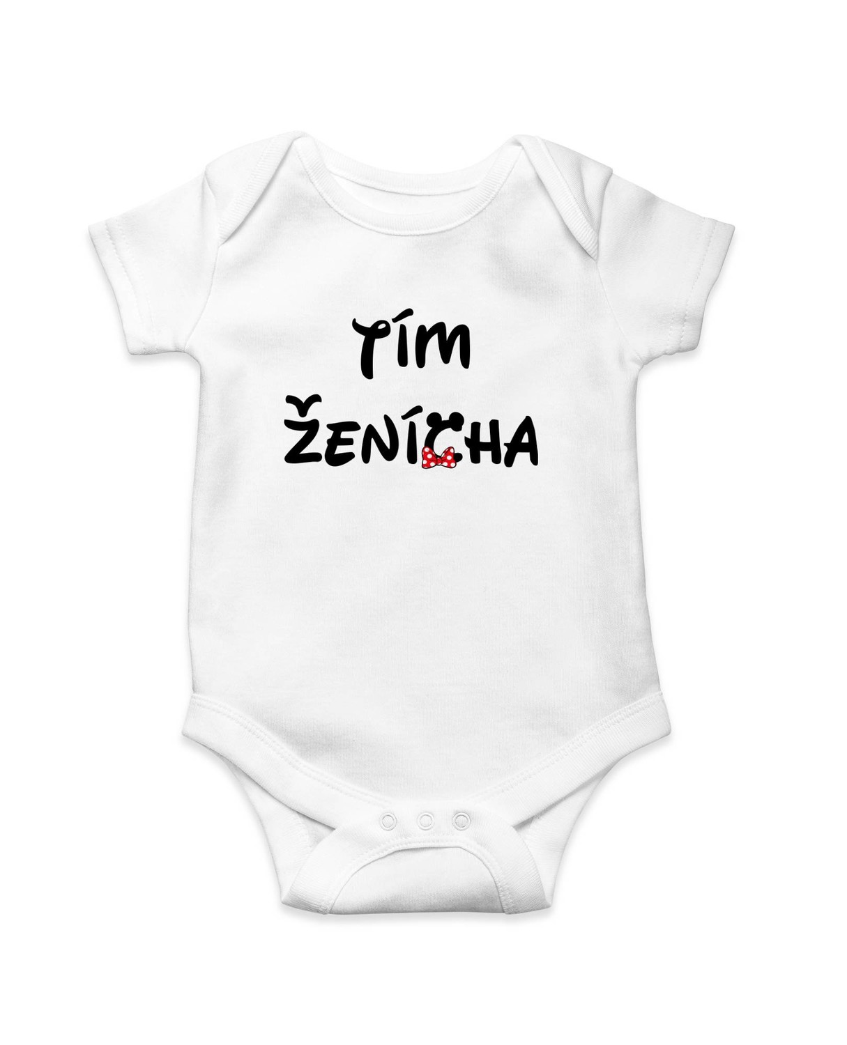 Personal Detské body - Tím Ženícha Farba: biela, Veľkosť najmenší: 3 mesiace