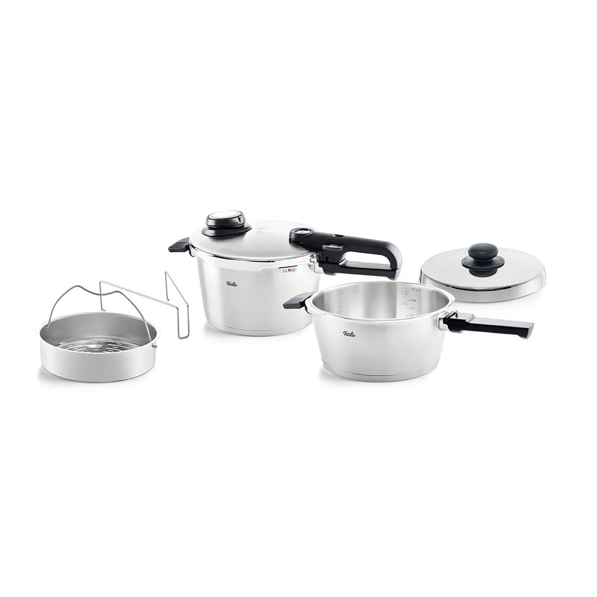 Tlakový hrniec VITAVIT PREMIUM, súprava 2 ks, 3,5 l + 4,5 l, Fissler
