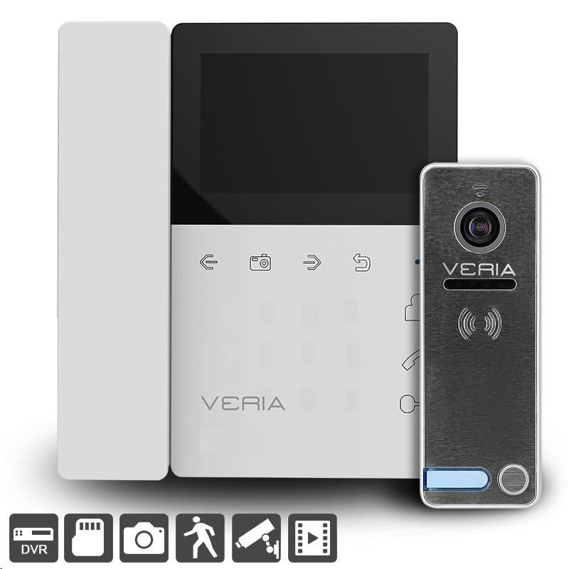 SET Videotelefón VERIA 7043B biely + VERIA 230