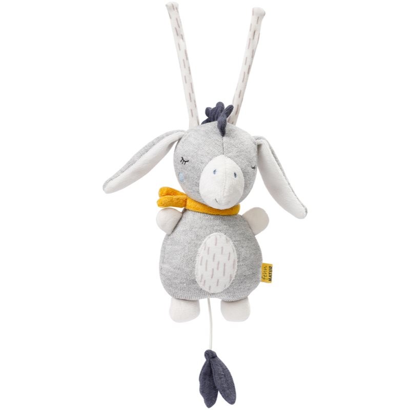 BABY FEHN fehnNATUR Musical Donkey kontrastná závesná hračka s melódiou 1 ks