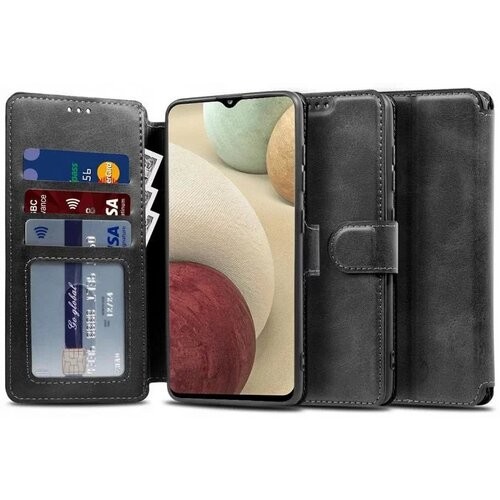 Puzdro Tech-Protect Wallet Book Samsung Galaxy A12/M12 - čierne