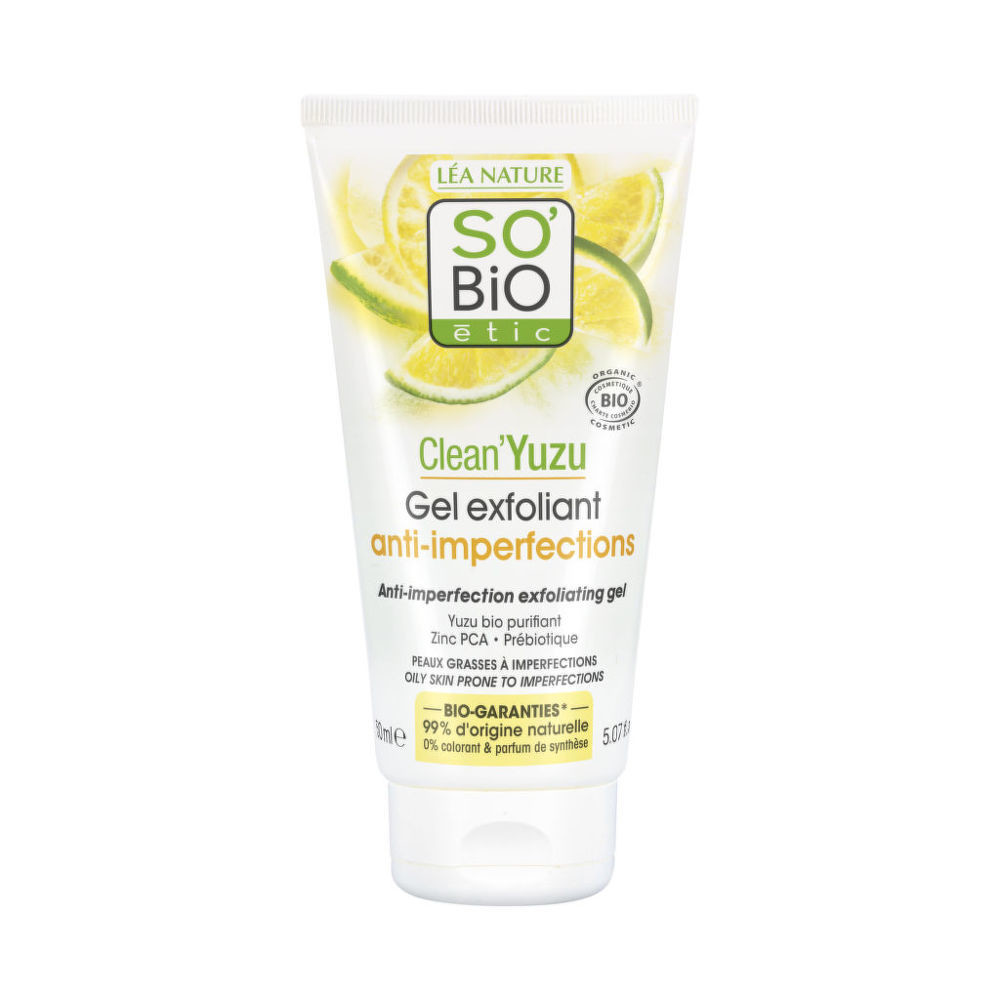 Gél pleťový exfoliačný Clean Yuzu 150 ml BIO   SO’BiO étic