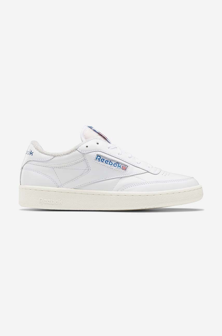 Kožené tenisky Reebok Classic Club C 85 Vintage GX4467-white, biela farba,
