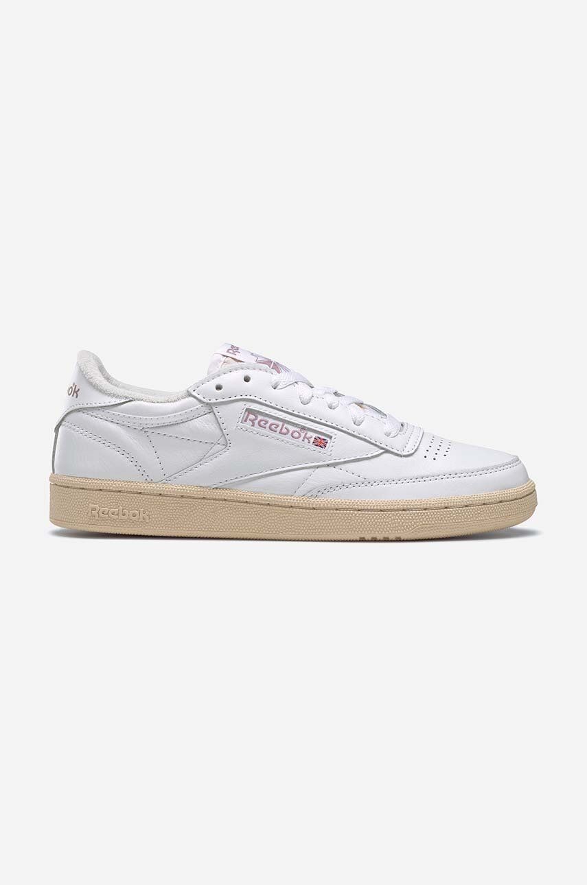 Kožené tenisky Reebok Classic Club C 85 Vintage GY9739-cream, biela farba