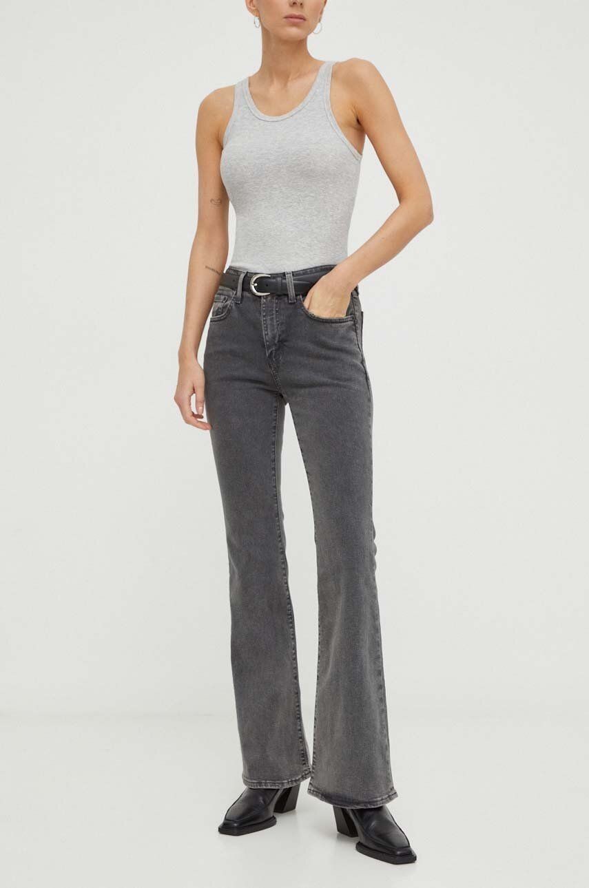 Rifle Levi's 726 HR FLARE dámske, stredne vysoký pás