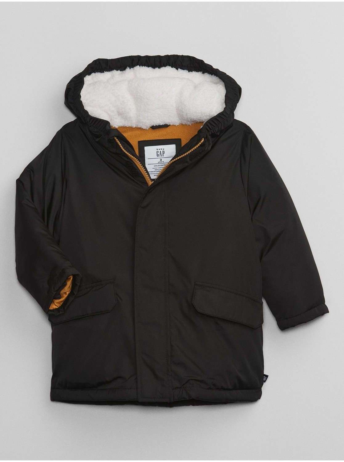 Čierna chlapčenská zimná parka GAP