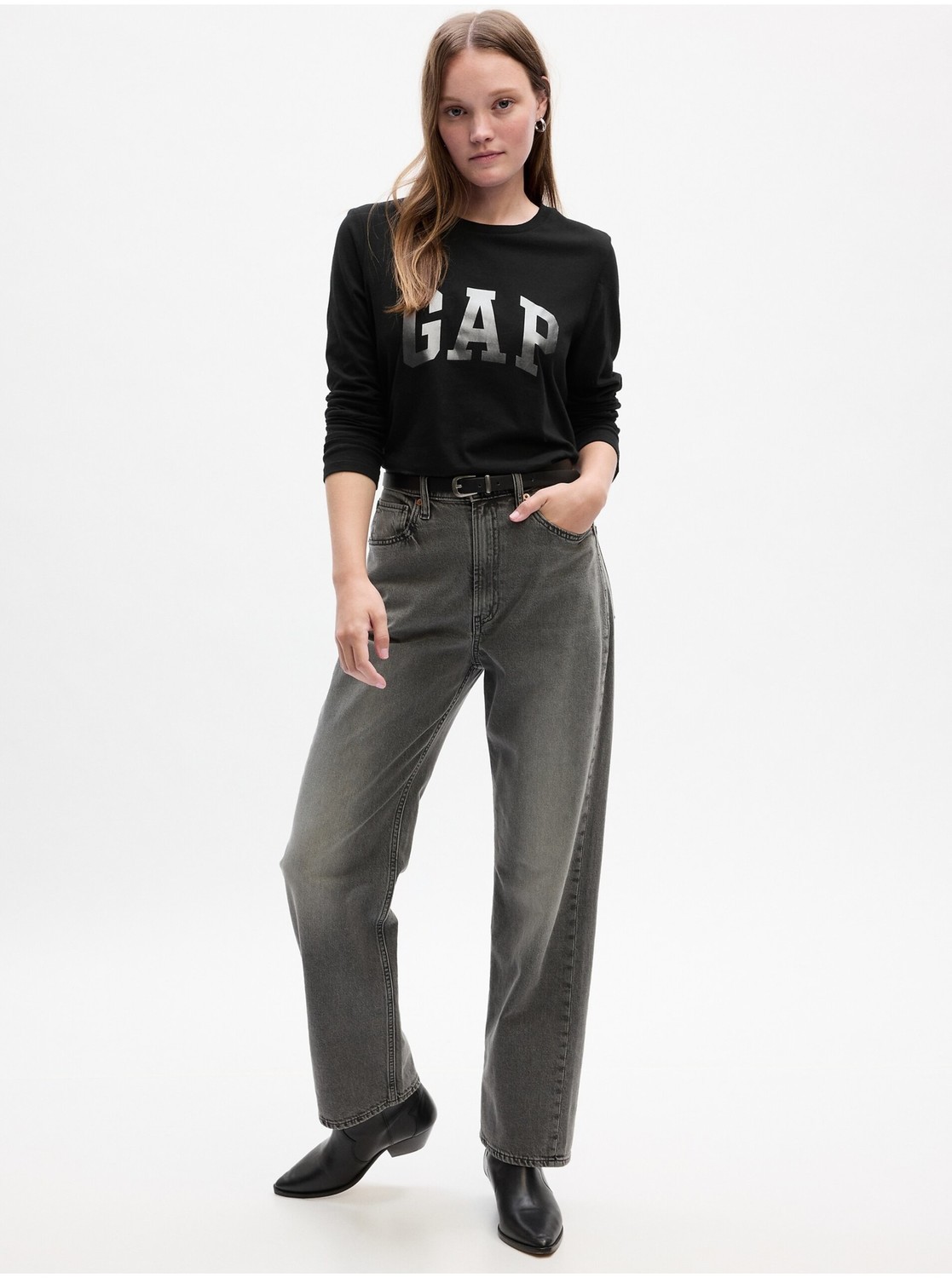 Čierne dámske tričko s logom GAP
