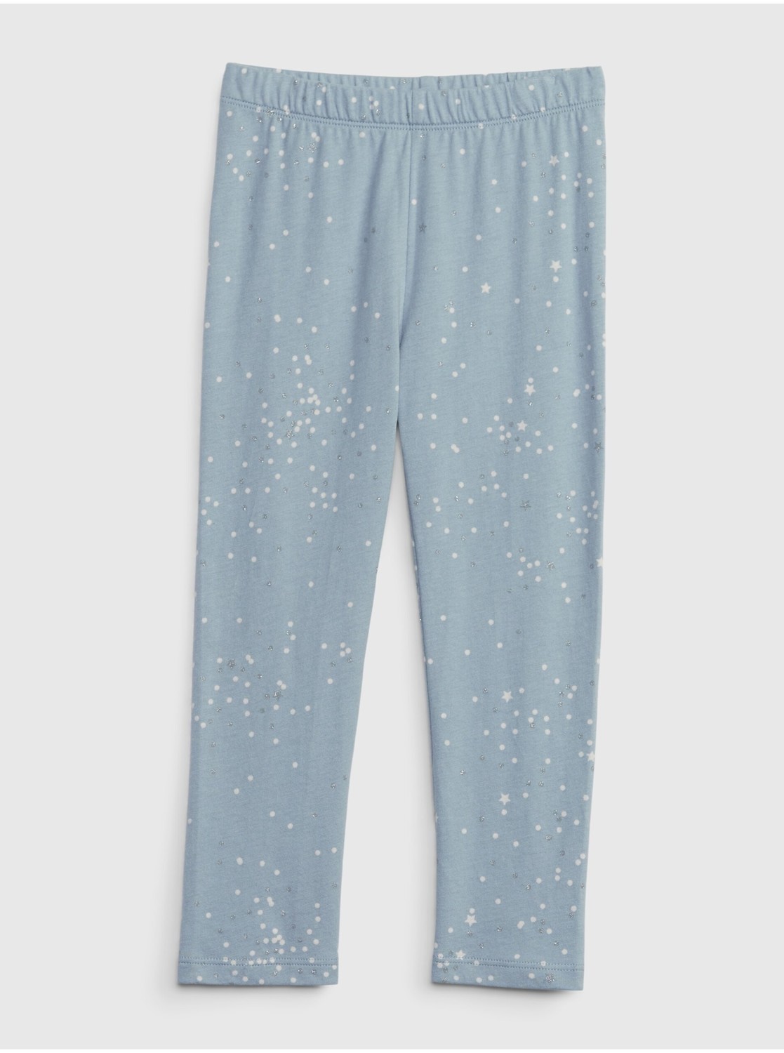 Svetlomodré dievčenské trblietavé legíny GAP