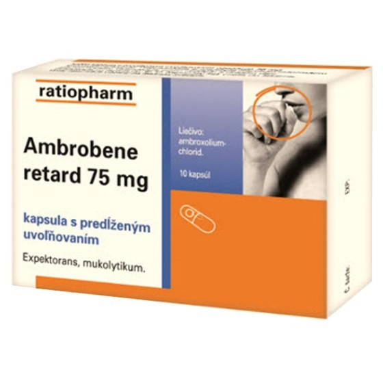 AMBROBENE retard 75 mg 10 kapsúl s predĺženým uvoľňovaním