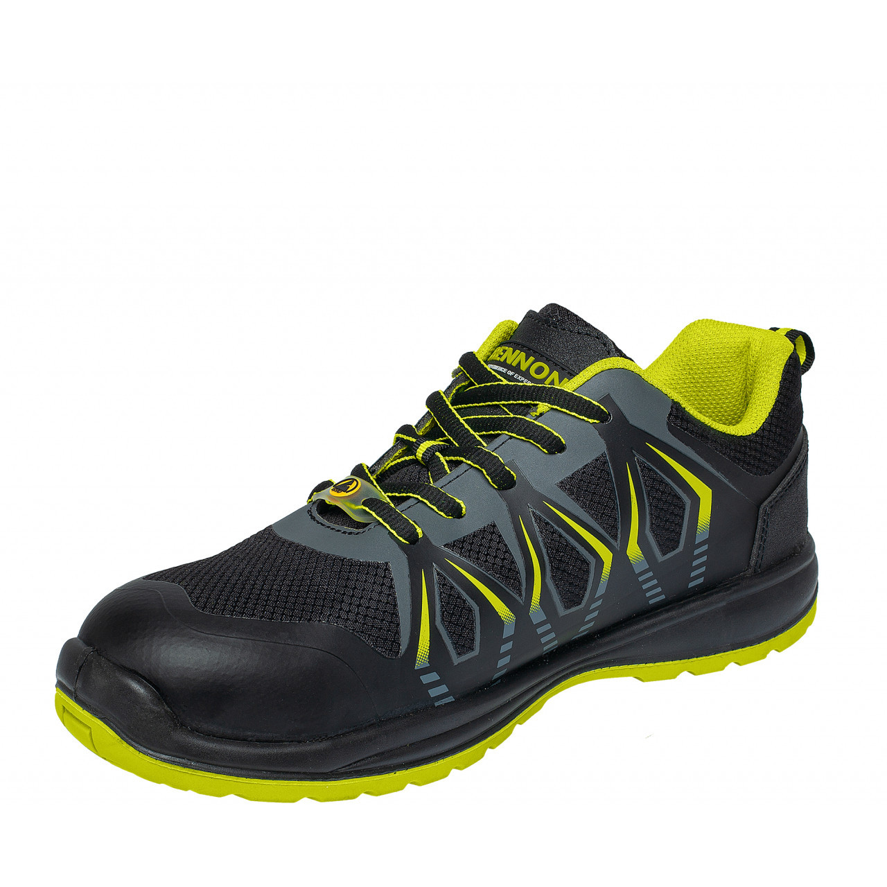 Topánky pracovné Bennon Spiker S3 ESC Low High - čierne-žlté, 47