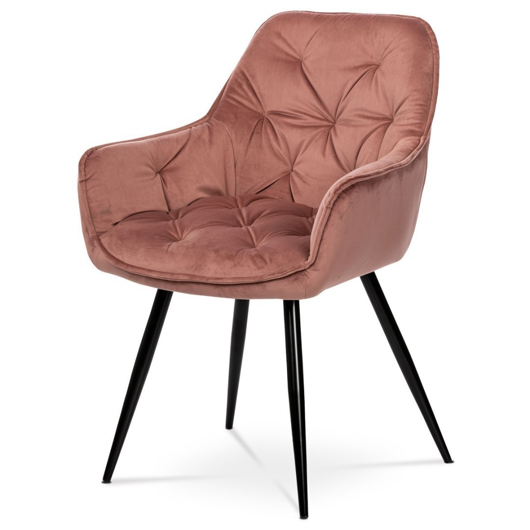 Autronic JEDÁLENSKÁ A KONFERENČNÁ STOLIČKA - ružová - 61 x 87 x 61 cm