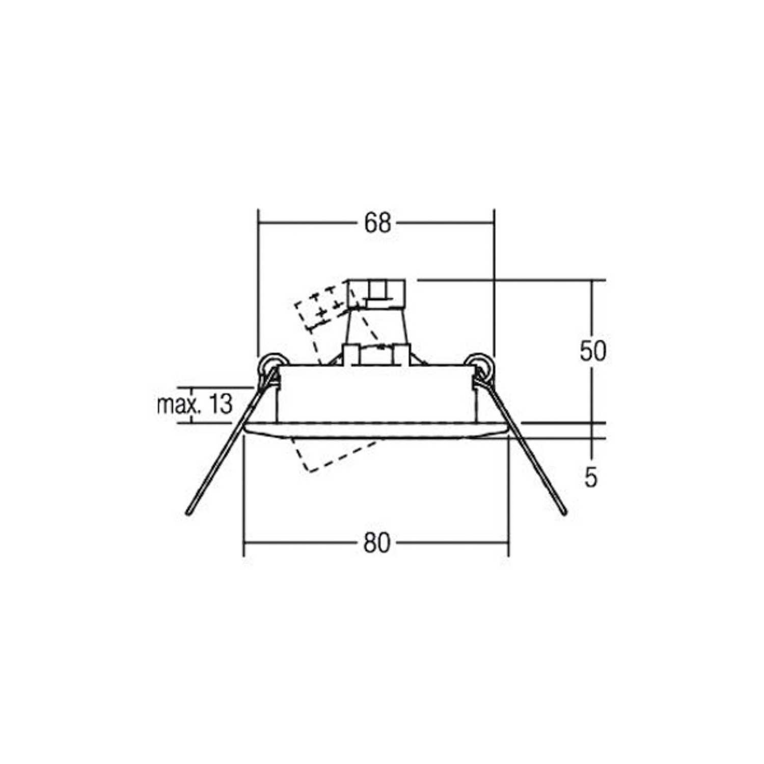 BRUMBERG Drawer bodové svetlá otočné oceľ
