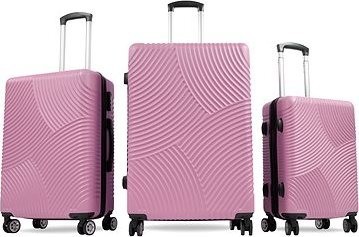 Aga Travel Súprava cestovných kufrov MR4654 Ružová