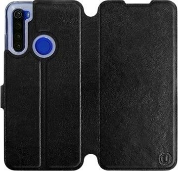 Flipové pouzdro na mobil Xiaomi Redmi Note 8T v provedení Black&Gray s šedým vnitřkem