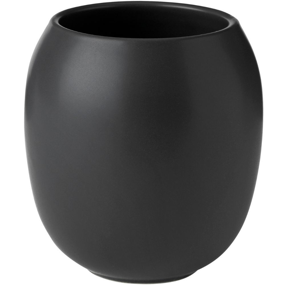 Téglik na zubné kefky FJORD 10 cm, čierna, kamenina, Stelton