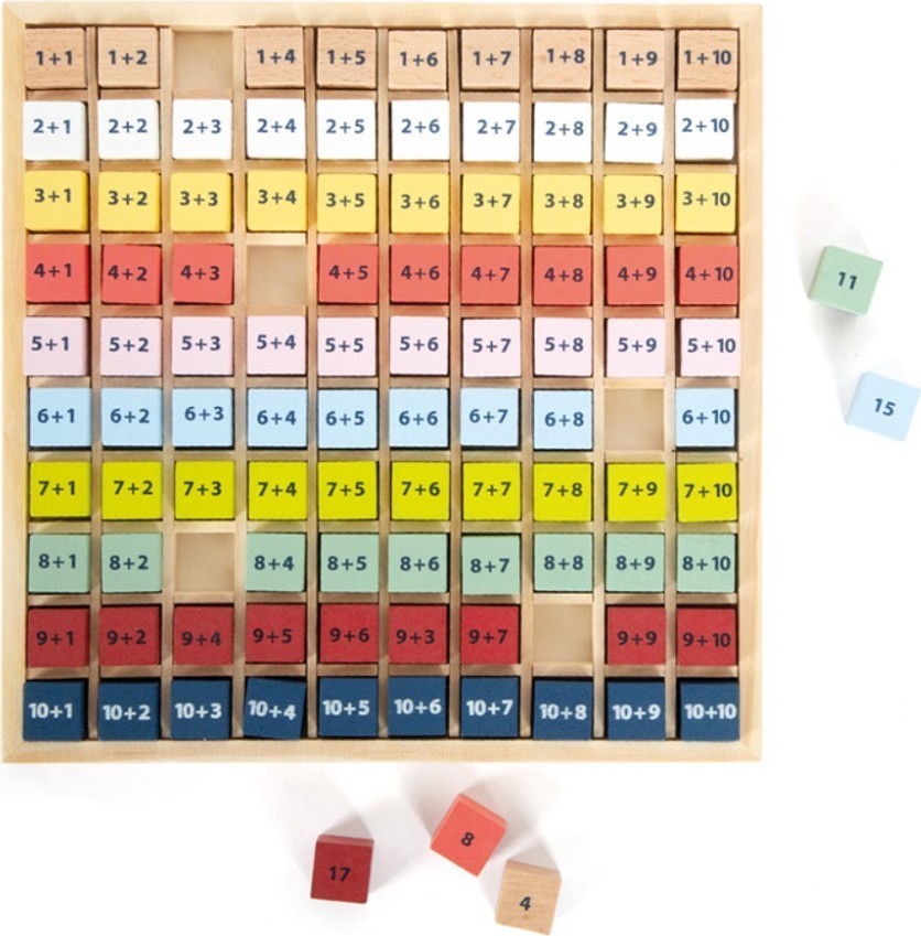 Dřevěná vzdělávací tabulka Small Foot sčítání