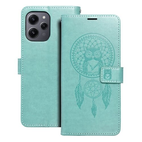 Puzdro Mezzo Book Xiaomi Redmi 12 4G/5G, vzor dreamcatcher - zelené