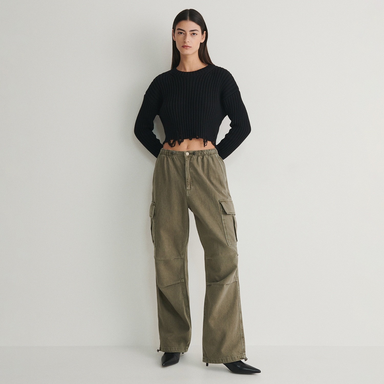 Reserved - Ladies` jeans trousers - Zelená
