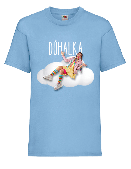 Dúhalka tričko Dúhalkin svet Sky blue 104