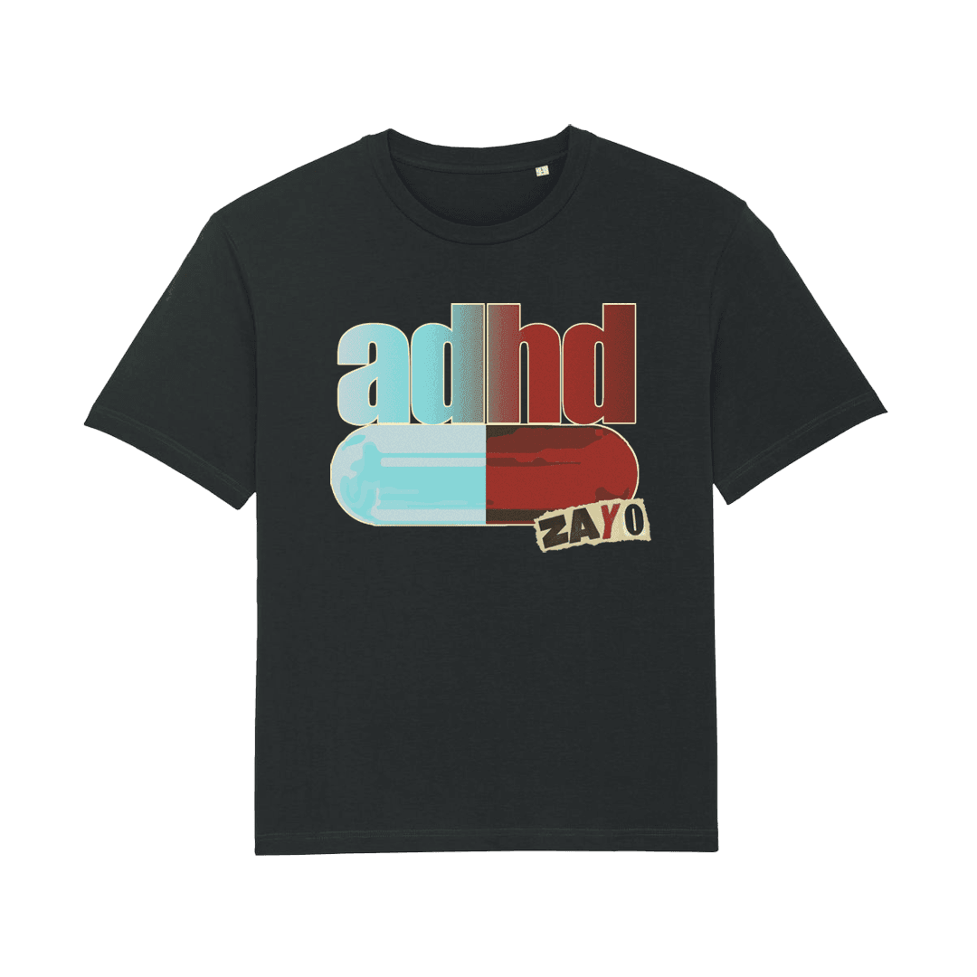 Zayo tričko ADHD Čierna S