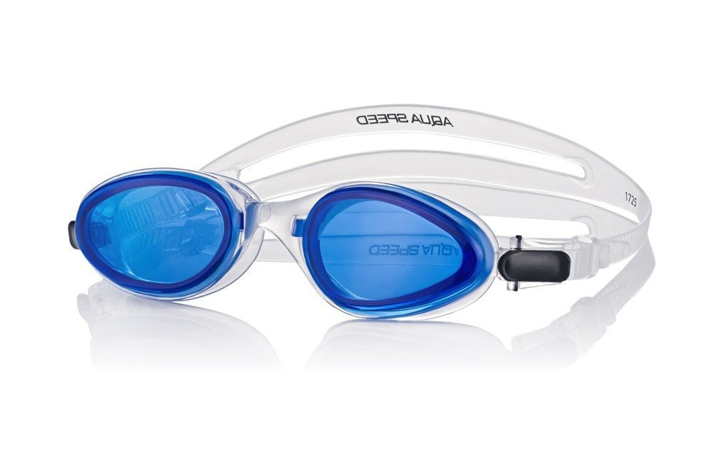 Plavecké okuliare AQUA SPEED Sonic JR Transparent/Blue Pattern 61 S
