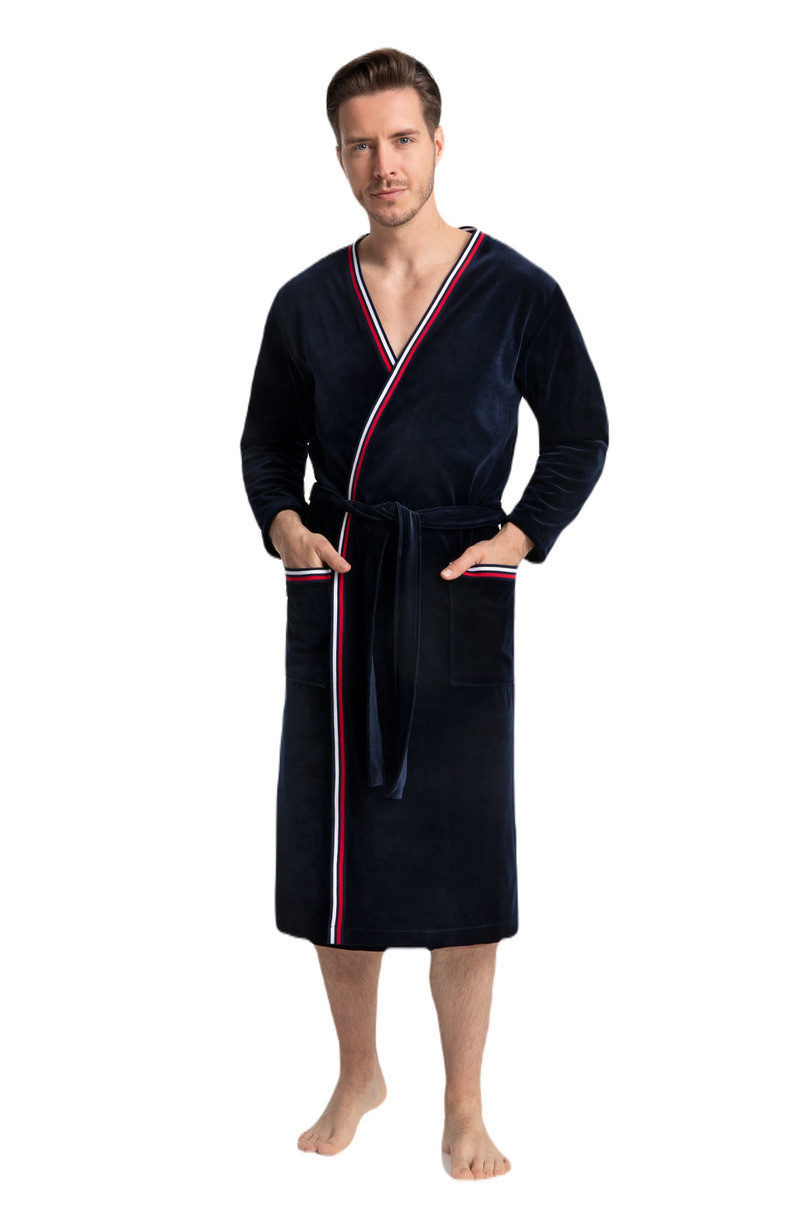 Pánsky župan Luna 854 M-2XL tmavě modrá XL