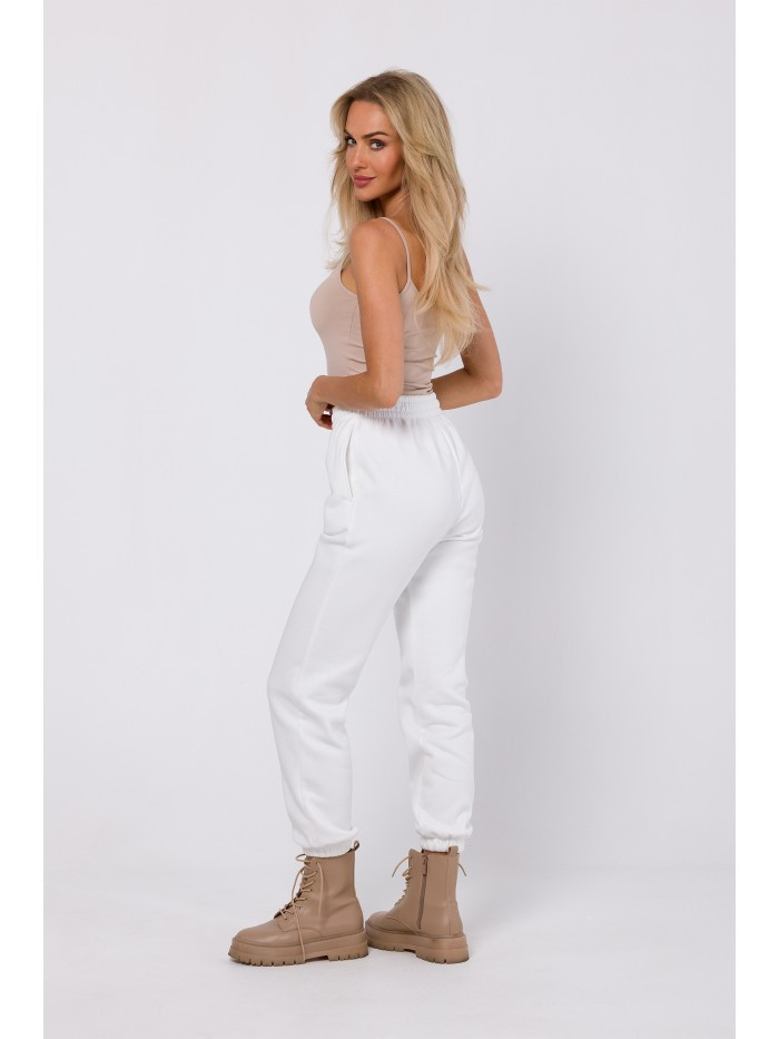 M760 Nohavice Jogger s prešívaním vpredu - ecru EU S