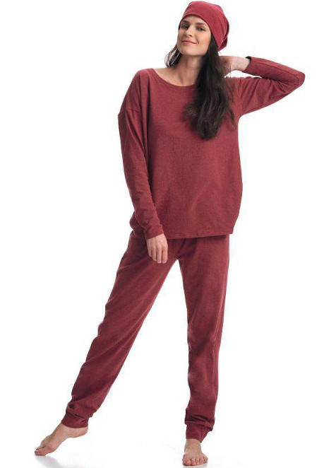 Dámske teplákové nohavice Key LHE 729 1 S-XL Béžová M