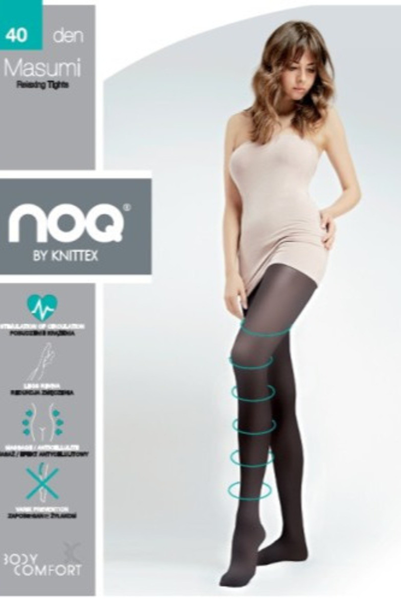 Dámske pančuchové nohavice MASUMI 40 DEN-5XL/6XXL nero 6-XXL