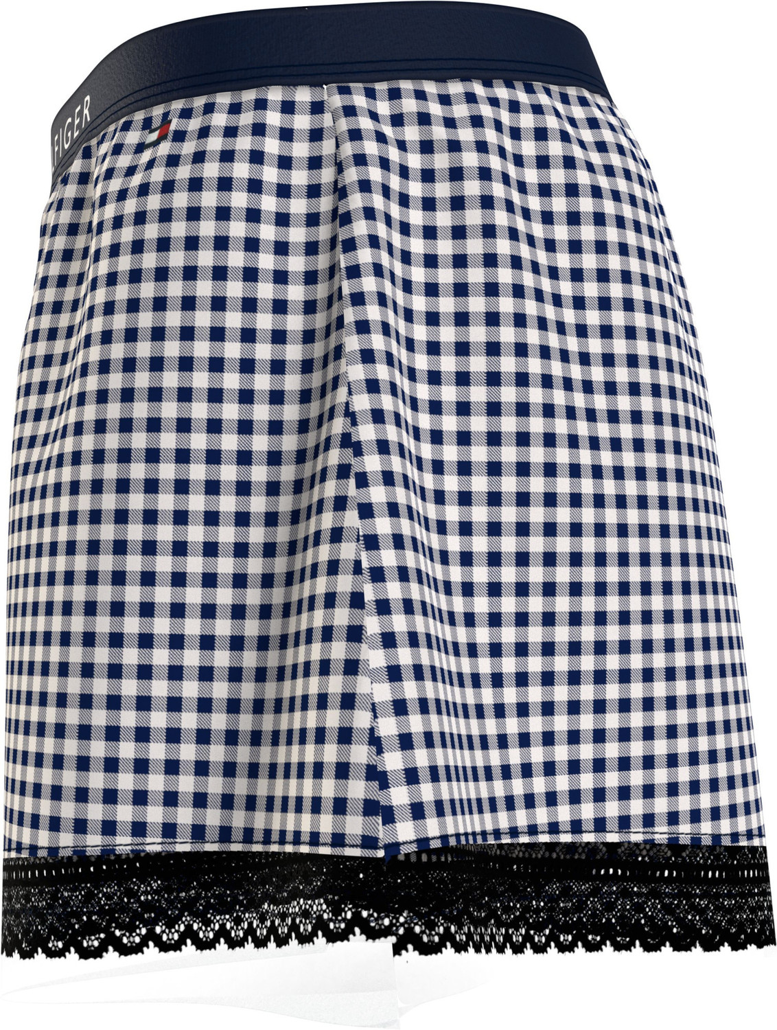 Dámske pyžamové šortky WOVEN SHORT PRINT UW0UW04944 02G tm. modro-biele - Tommy Hilfiger S
