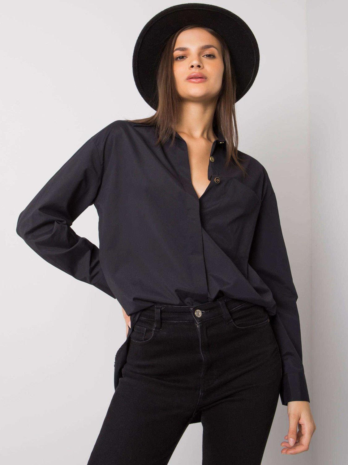 Košeľa EM KS 005.34 čierna jedna velikost