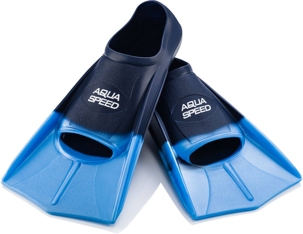 AQUA SPEED Šnorchlovacie plutvy Training Blue/Navy Blue Pattern 02 39-40