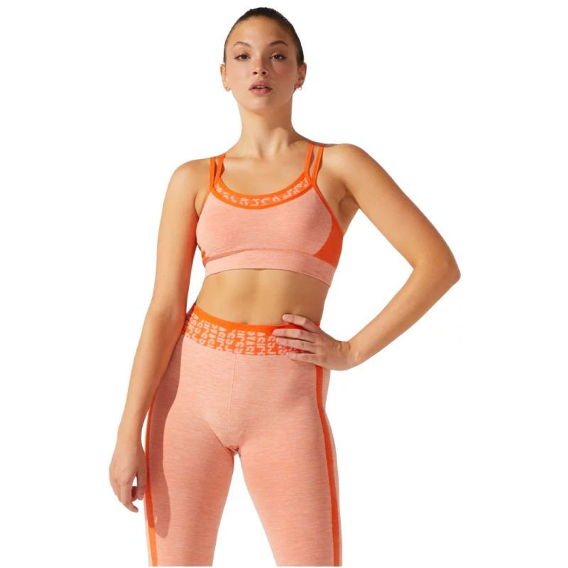 Bezšvová športová podprsenka Asics s orezaným logom W 2032B791-800 S