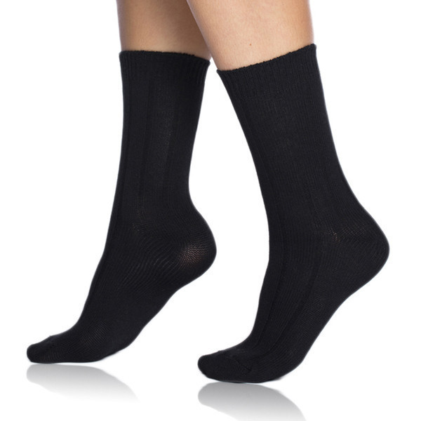 Zimné bambusové ponožky BAMBUS CASUAL UNISEX SOCKS - BELLINDA - čierna 35 - 38