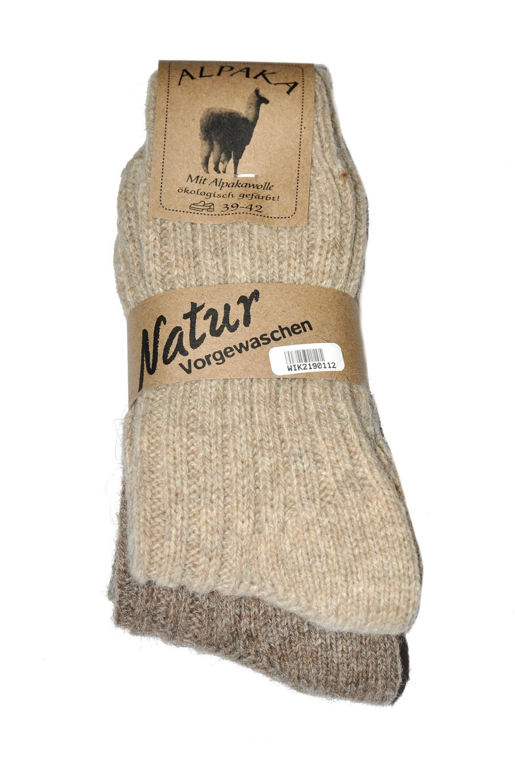 Pánske ponožky WiK 21901 Alpaka Wolle A'2 béžová melanž 43-46