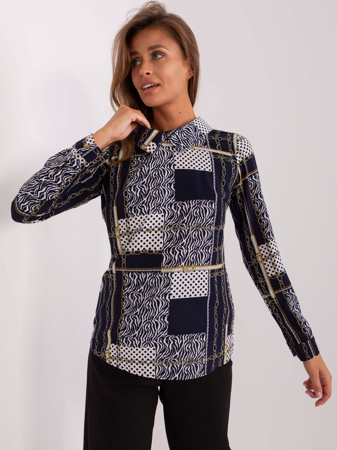 Košeľa LK KS 507450.91P tmavo modrá 36