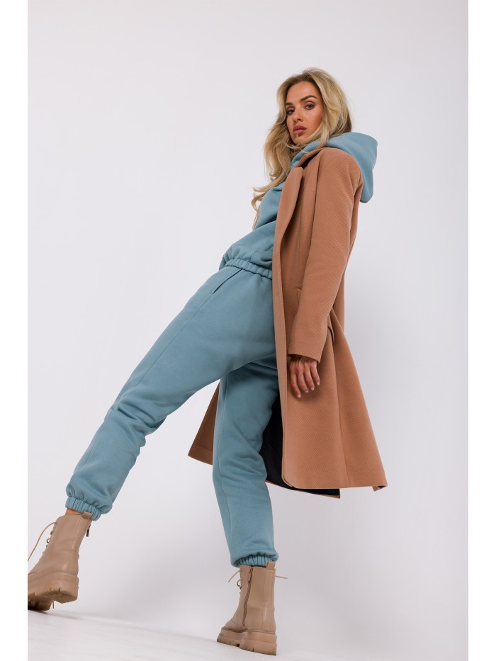 M760 Nohavice Jogger s predným prešívaním - agave EU S