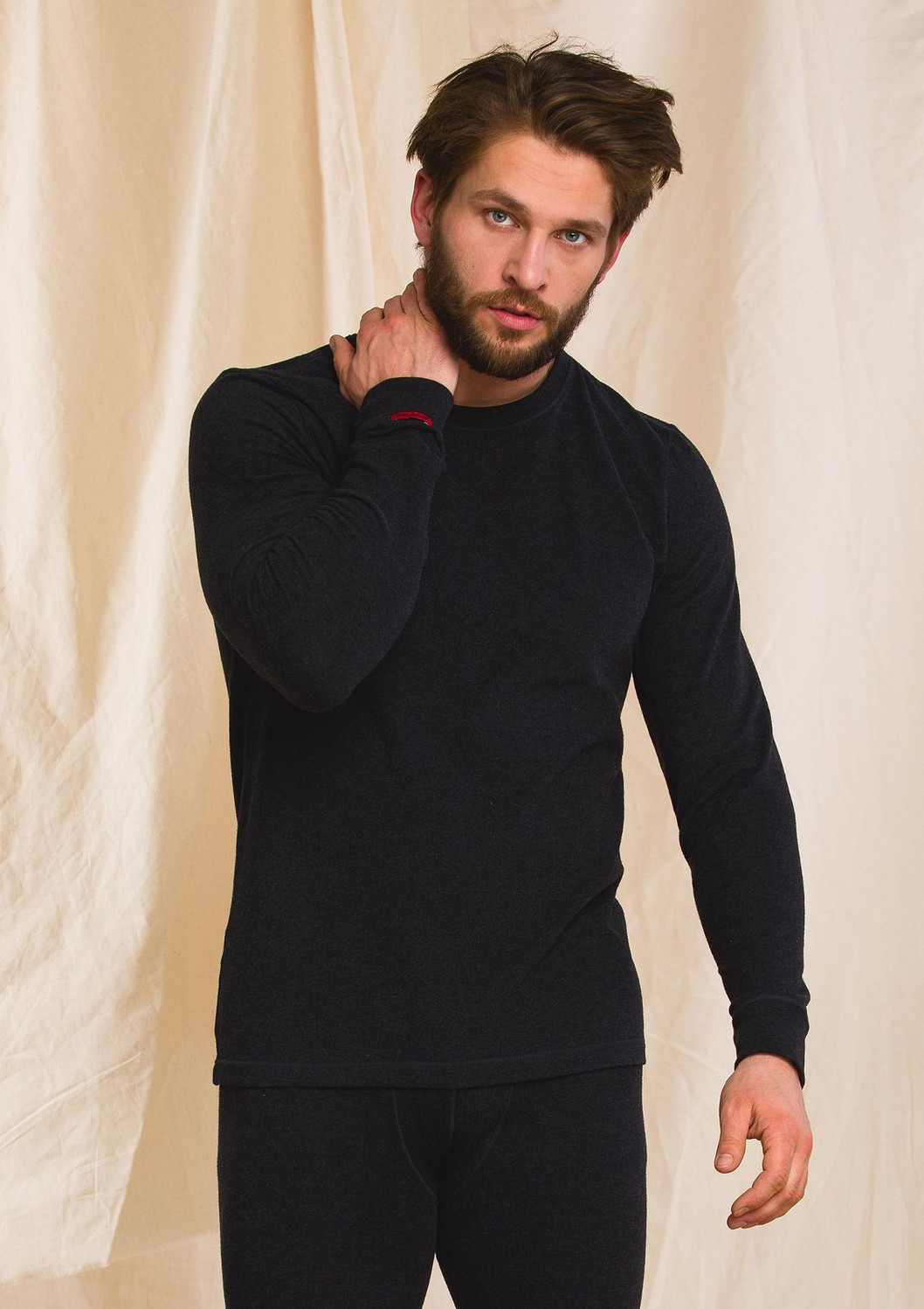 Pánsky nátelník Key MVD 155 Hot Touch M-2XL černá XXL