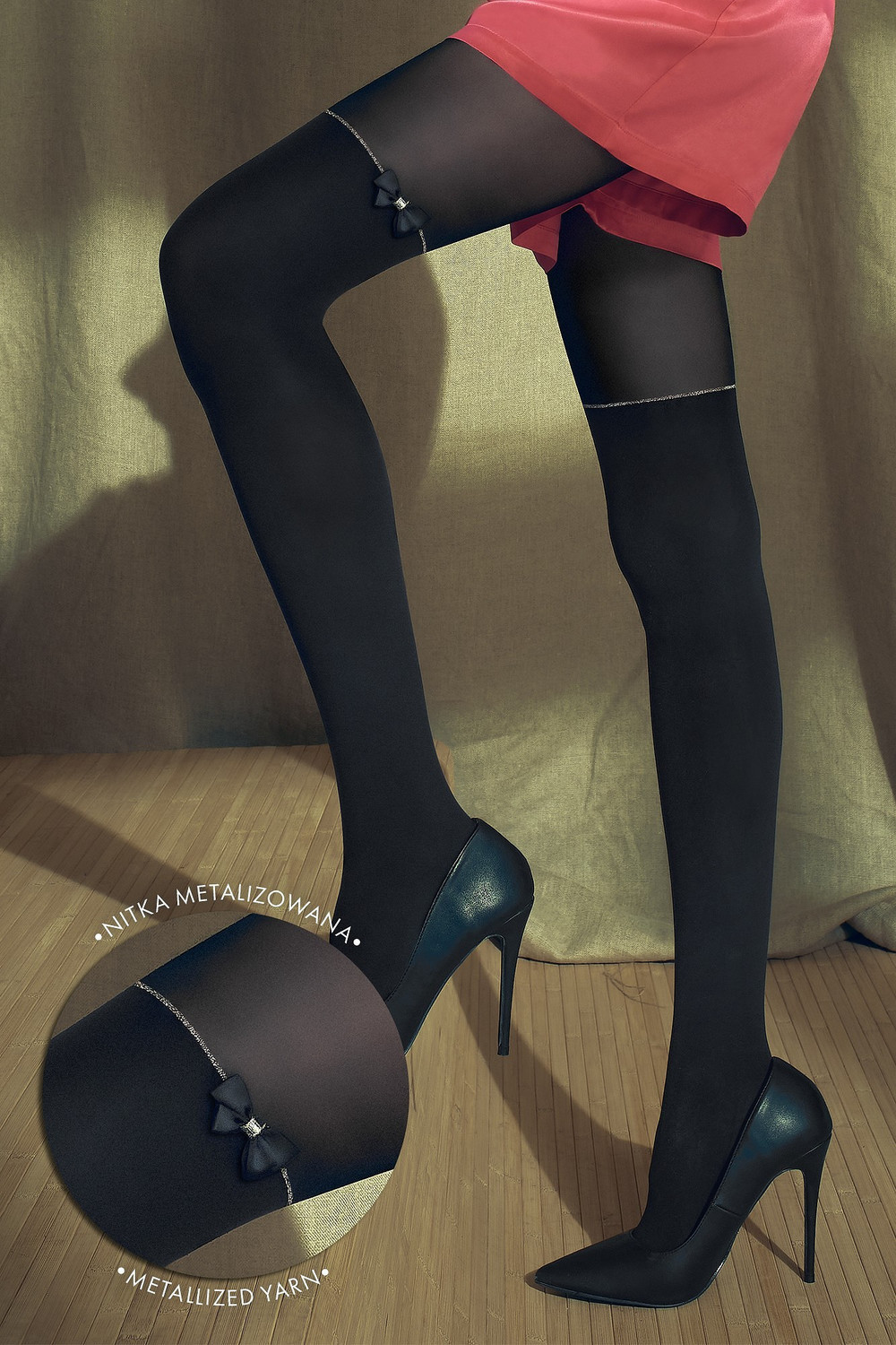 Dámske pančuchové nohavice Knittex 22113 Jazzy 50 deň 3-4 nero 3-M