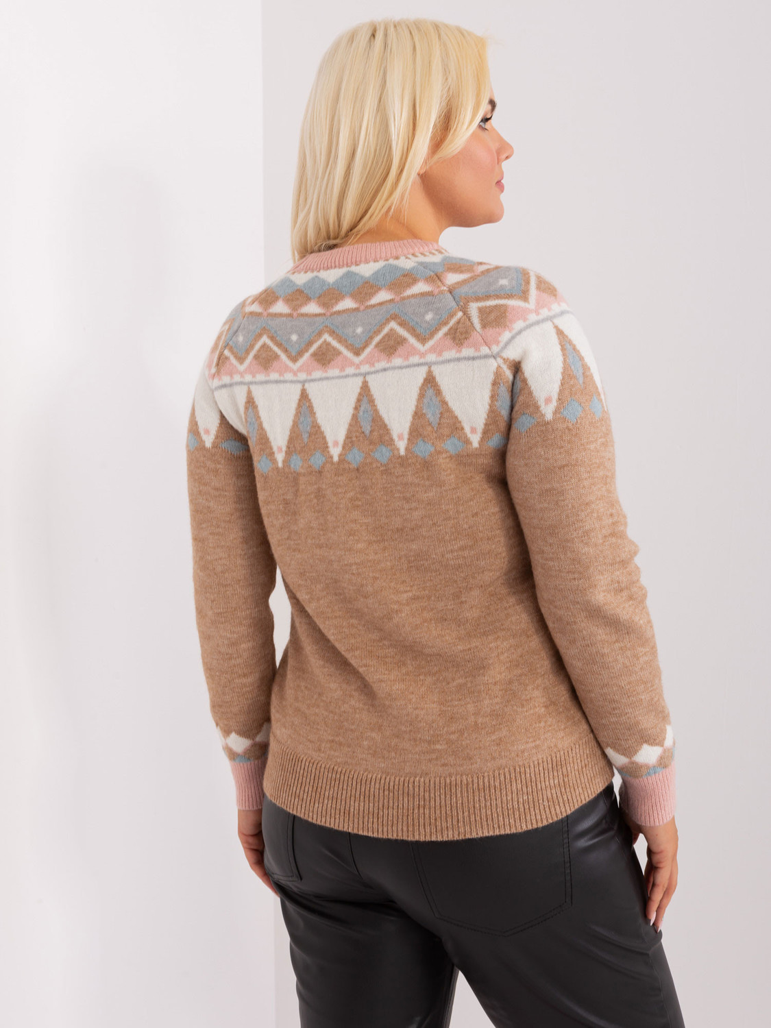 PM SW PM837 jumper.31X tmavo lila L/XL