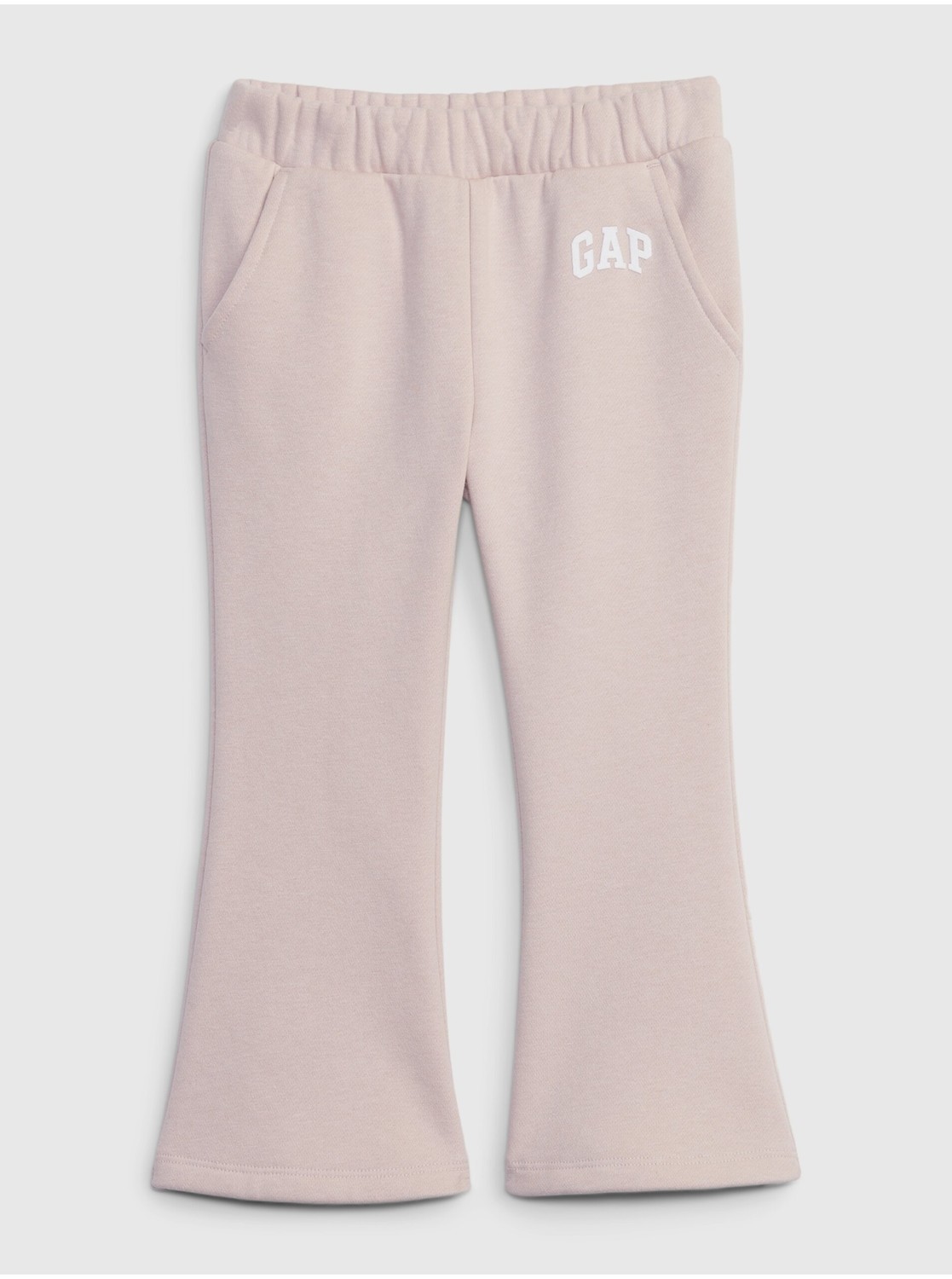 Svetloružové dievčenské široké tepláky s logom GAP