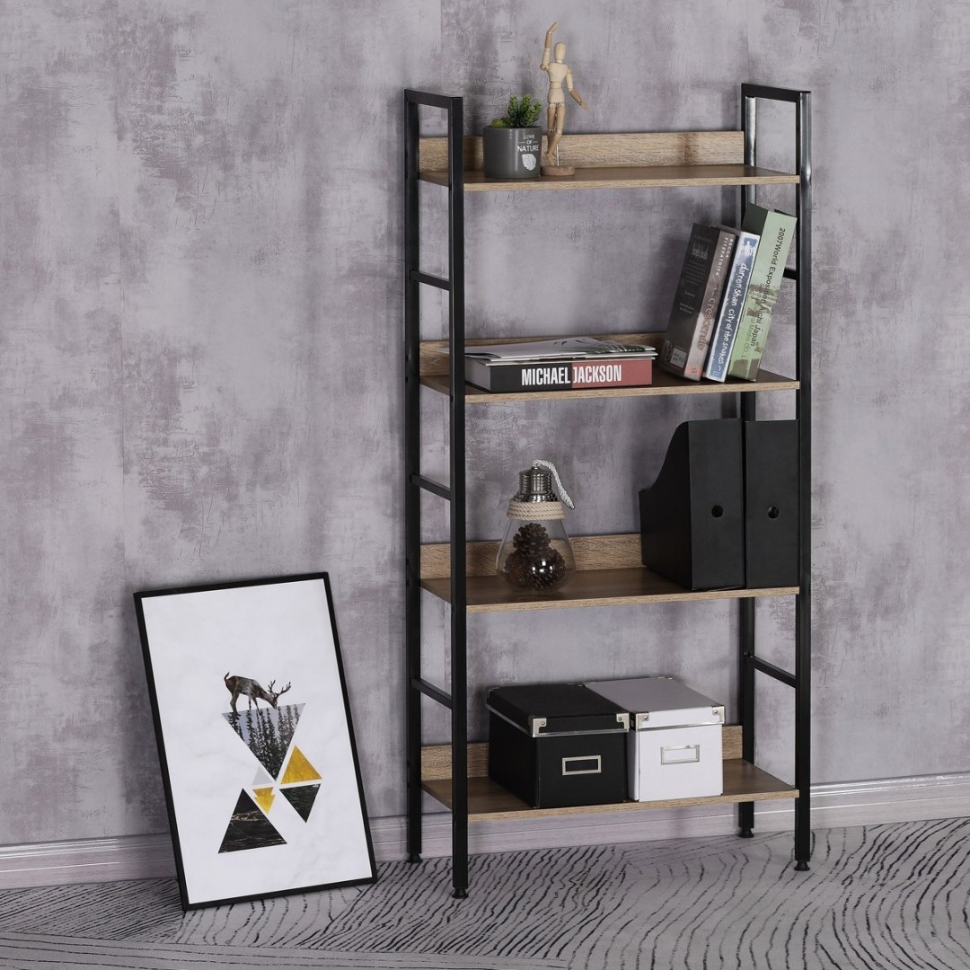 Autronic REGÁL -  4-policový - v dekore dub Sonoma