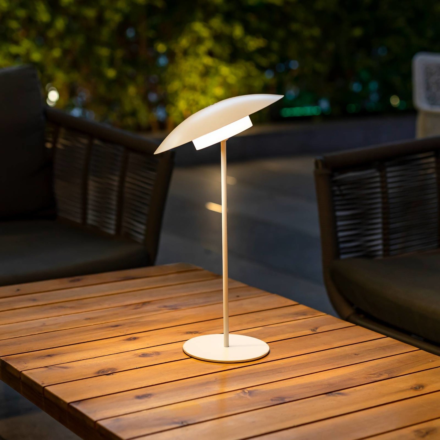 Newgarden Sardinia LED lampa IP44 biela 40 cm