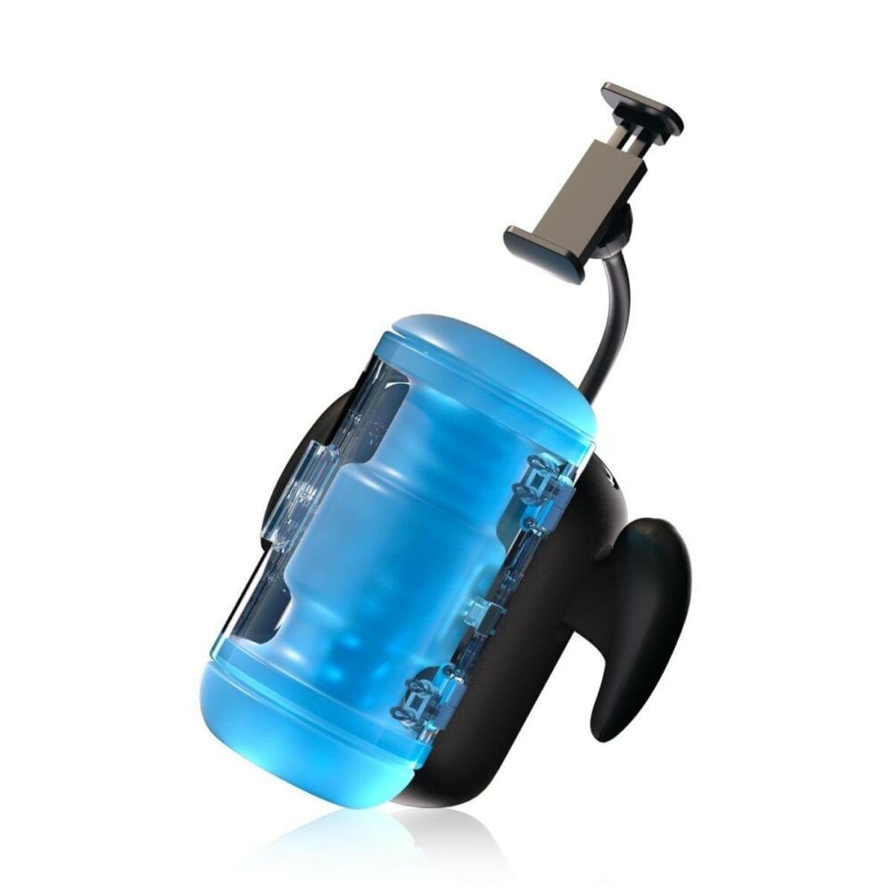 BLOWCAST Wingman Pro - Automatic Gamer Masturbator (Blue-Black)