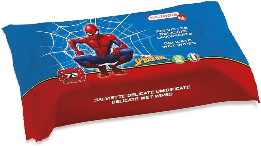 Naturaverde Spiderman vlhčené obrúsky 72ks