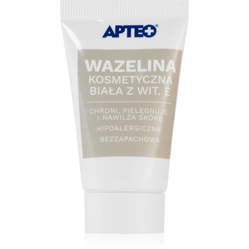 Apteo Wazelina kosmetyczna biała z Wit. E vazelína pre suchú pokožku 20 g