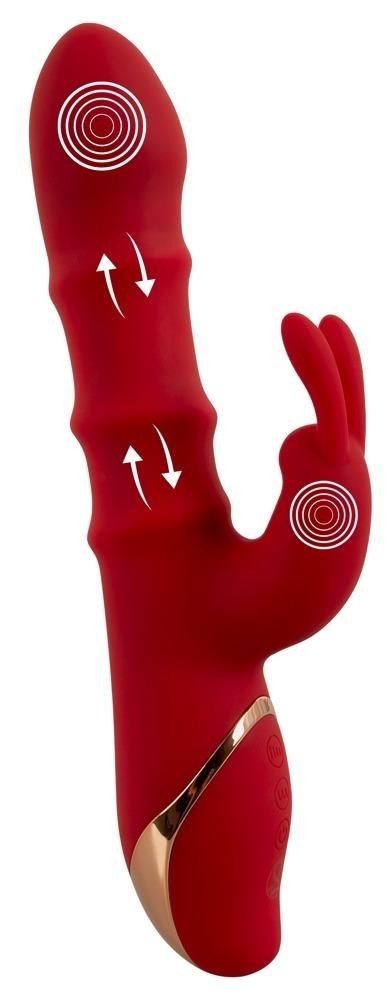 You2toys Rabbit vibrátor se 3 pohyblivými prstenci