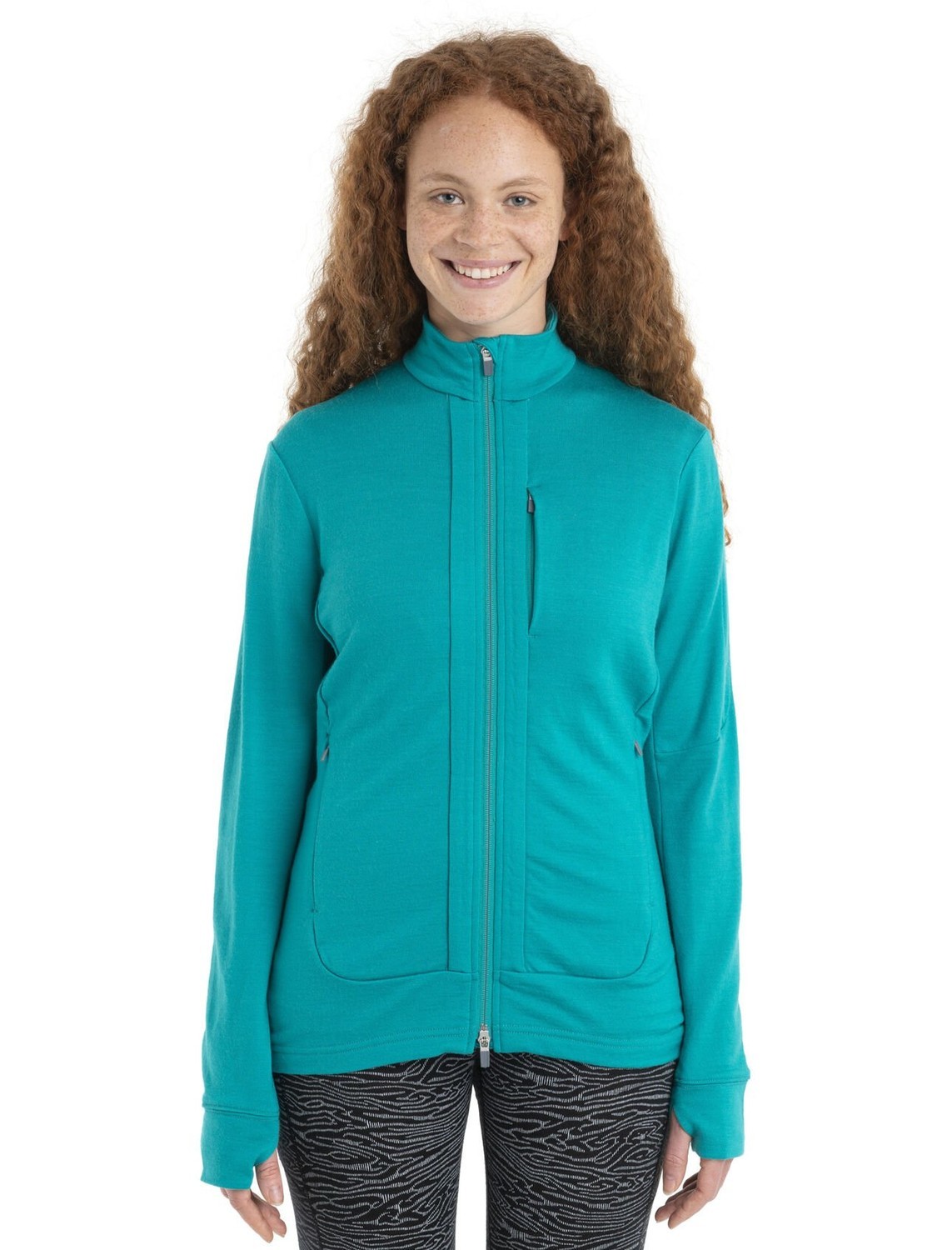 ICEBREAKER Wmns Quantum III LS Zip XS