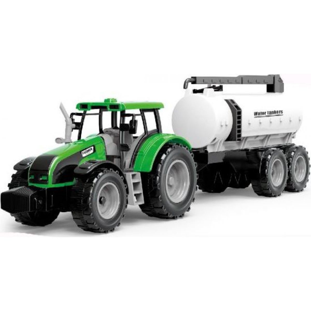 Alltoys Traktor na zotrvačník s cisternou červený