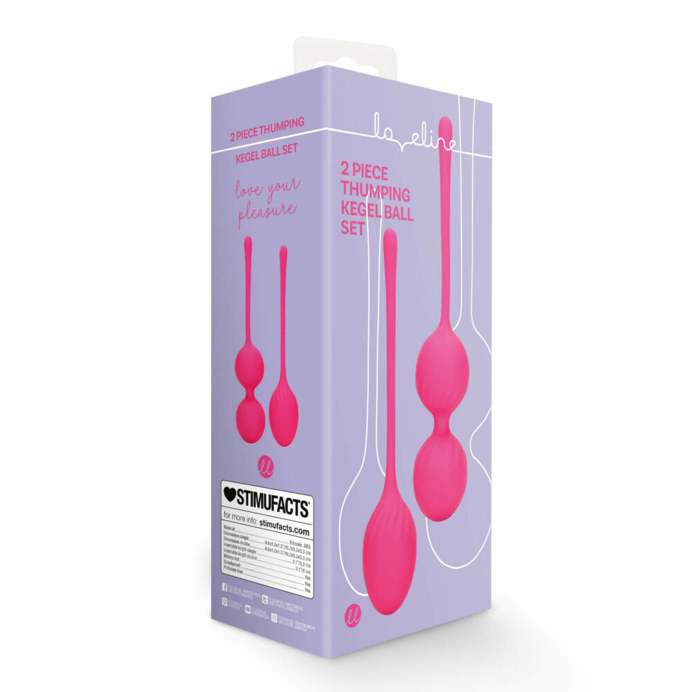 Loveline - Weighted Kegel Ball Set - 2 Piece (Pink)